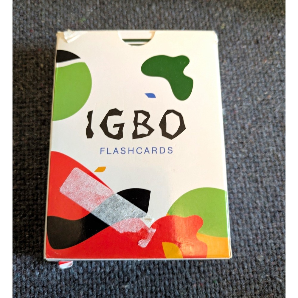 IGBO Foreign Language Flashcards Learning Cards, Multicolor, Ages 3-7